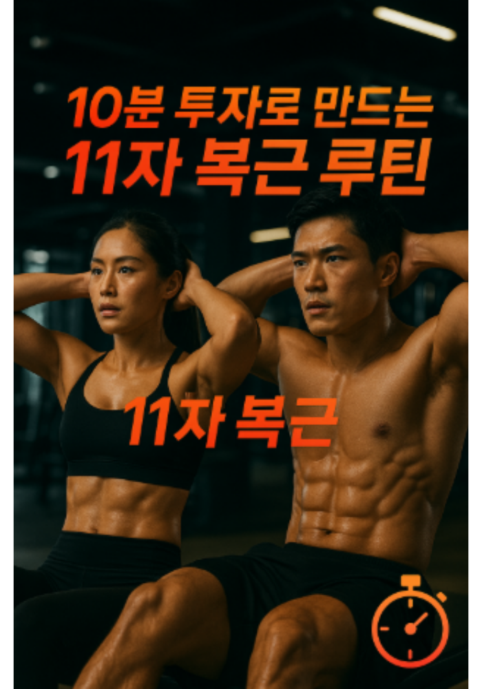 1.10분 투자로 만드는 11자 복근 루틴