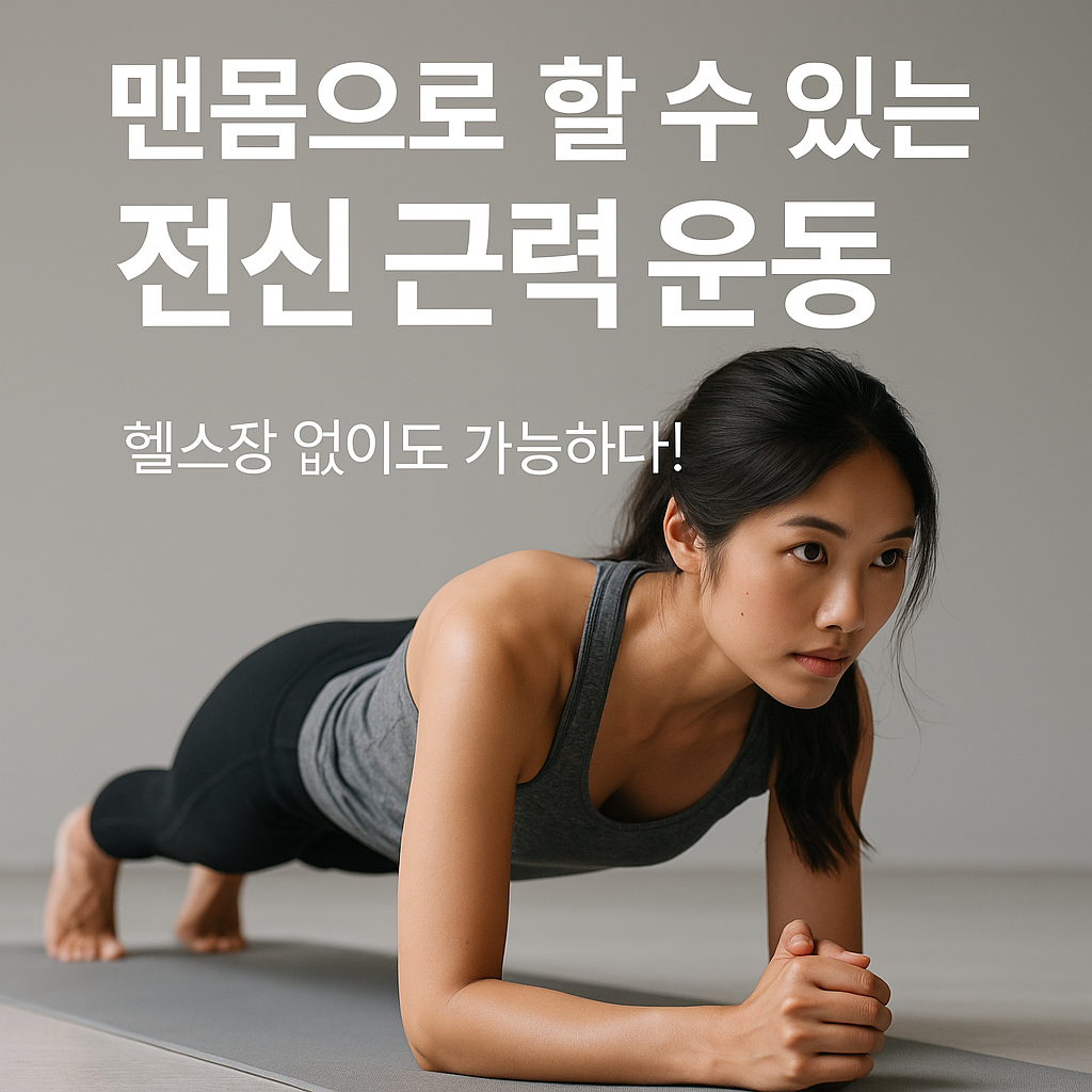 맨몸으로 할 수 있는 전신 근력 운동 루틴