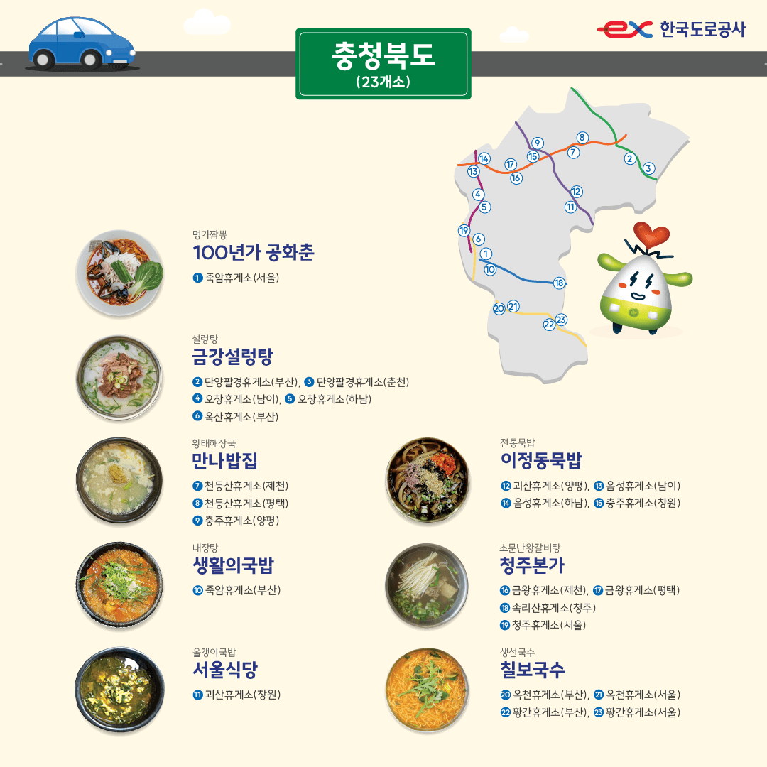 고속도로 휴게소 맛집
