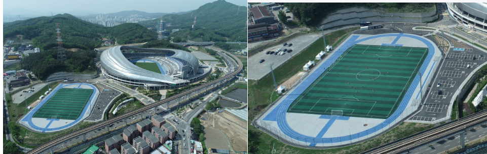 용인미르스타디움 경기장 내 주차 안내