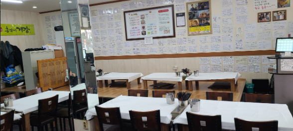 전주꽃미남총각네게장 식당 정보