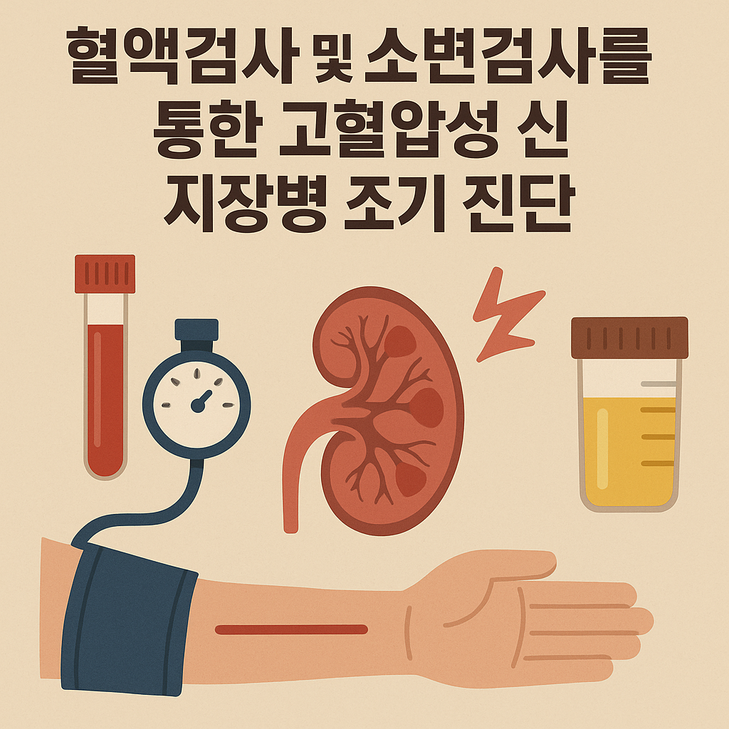혈액검사 및 소변검사를 통한 고혈압성 신장병의 조기 진단 방법
