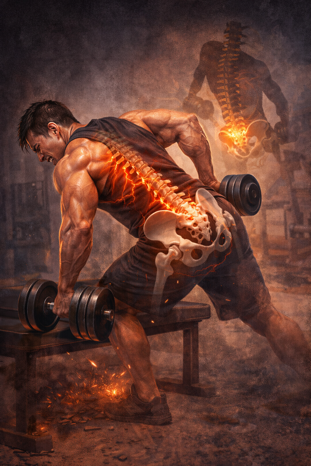 왜 원암 로우는 허리가 자동 개입되는 구조인가