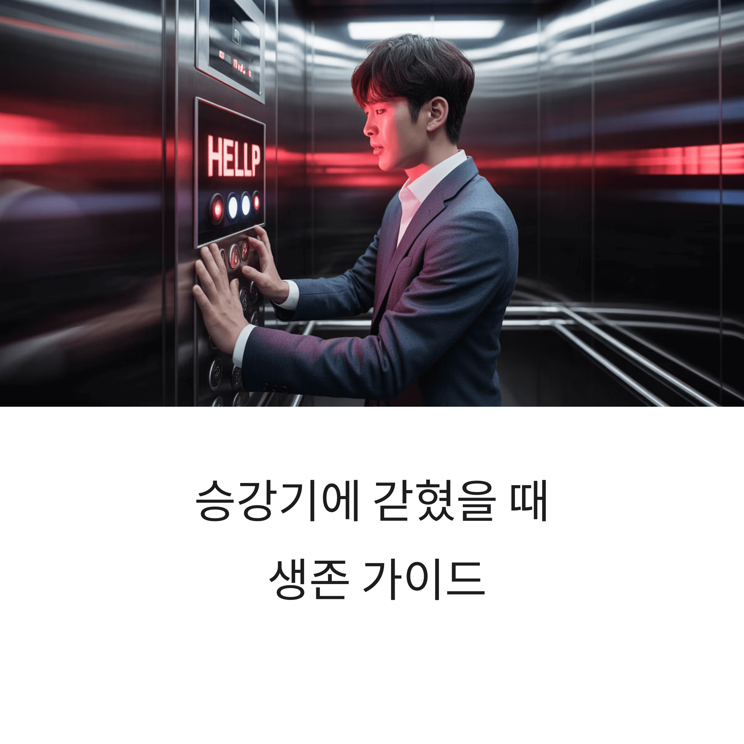 승강기 비상통화장치 사용법
