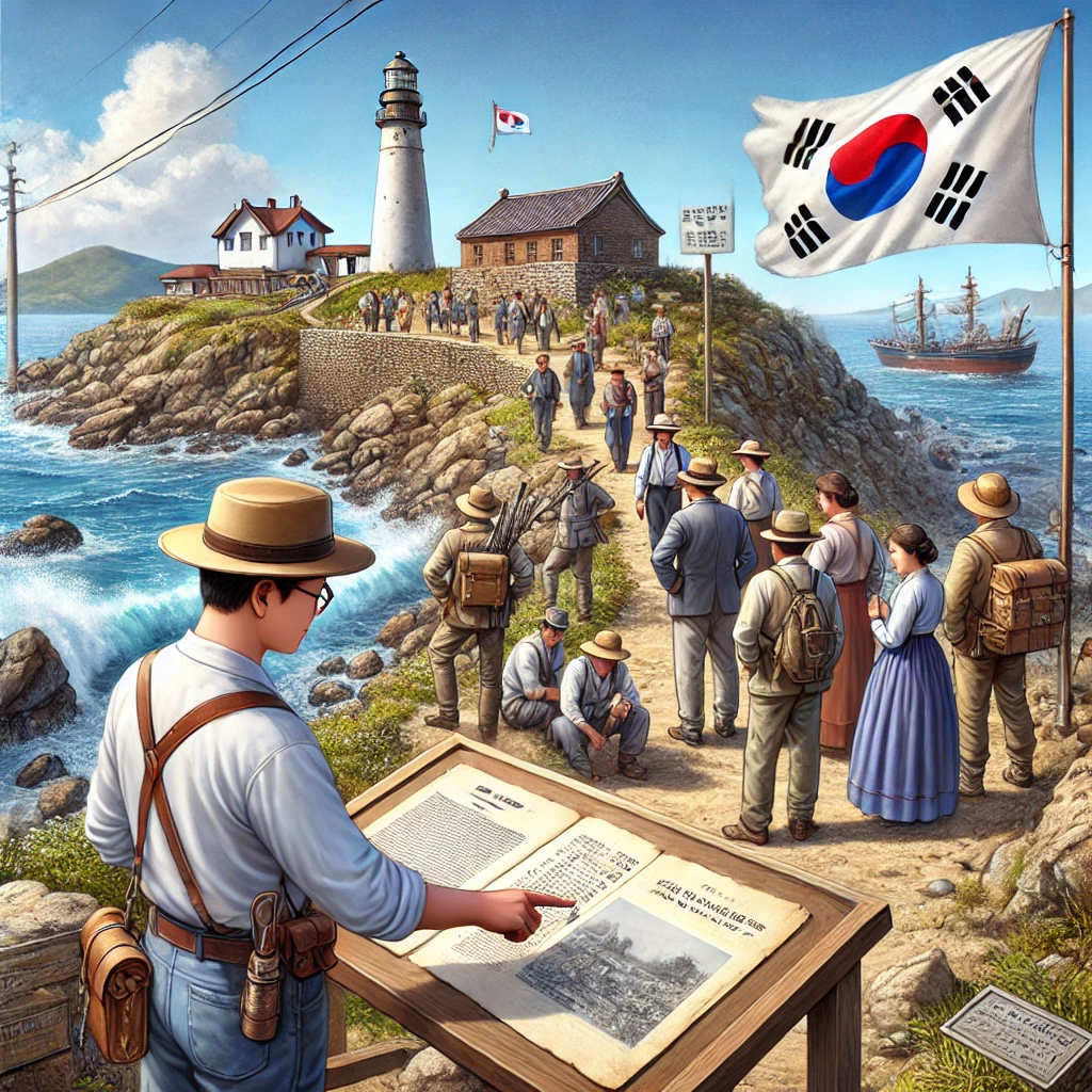 독도에서 역사 탐방