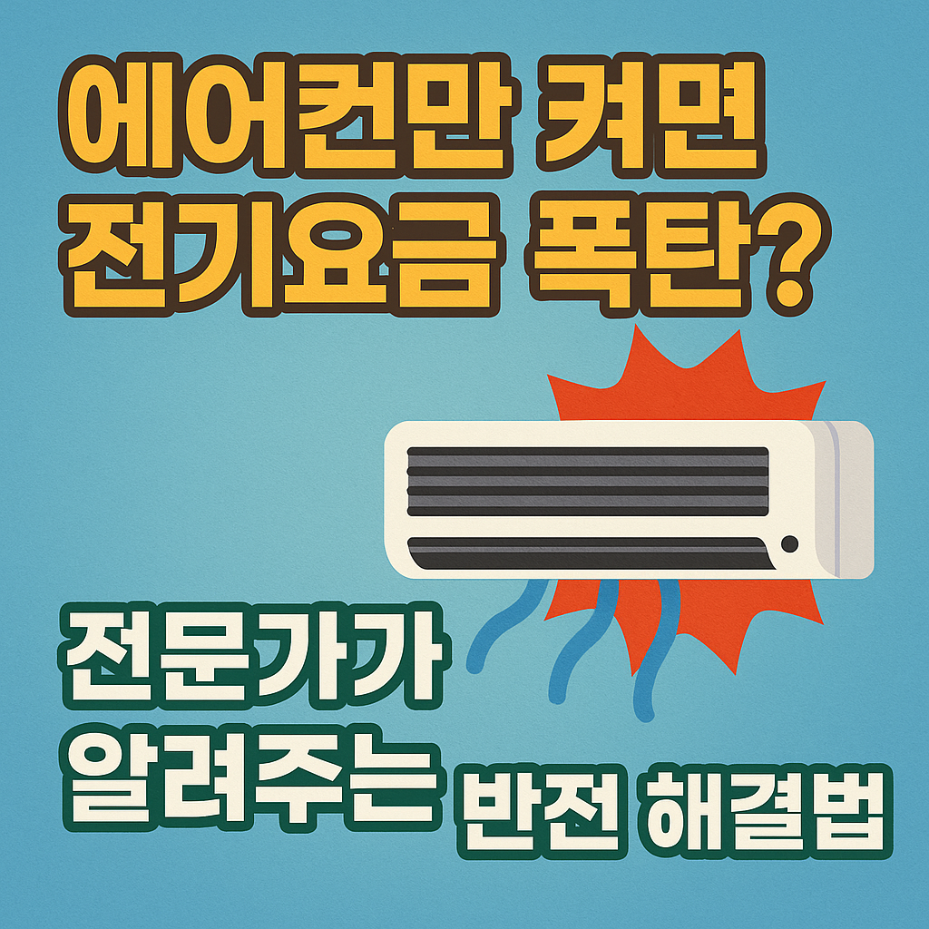 에어컨만 켜면 전기요금 폭탄?