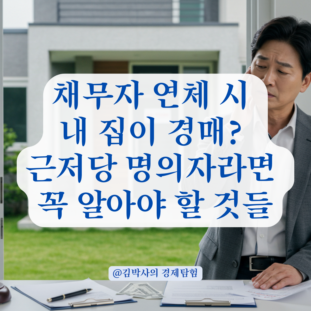 한정담보로 근저당 설정했을 때, 채무자 연체 시 명의자에게 생길 수 있는 일 정리.