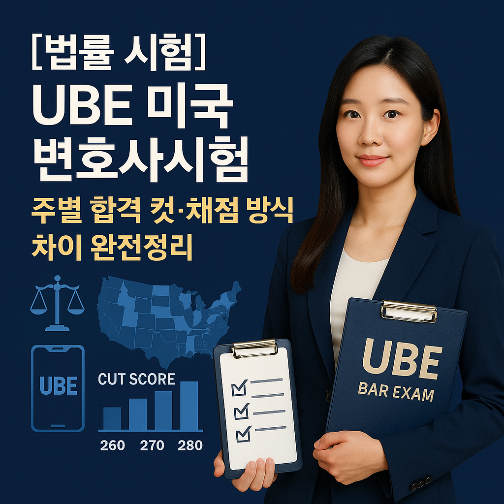 [법률 시험] UBE 미국 변호사시험 ｜ 주별 합격 컷&middot;채점 방식 차이 완전정리