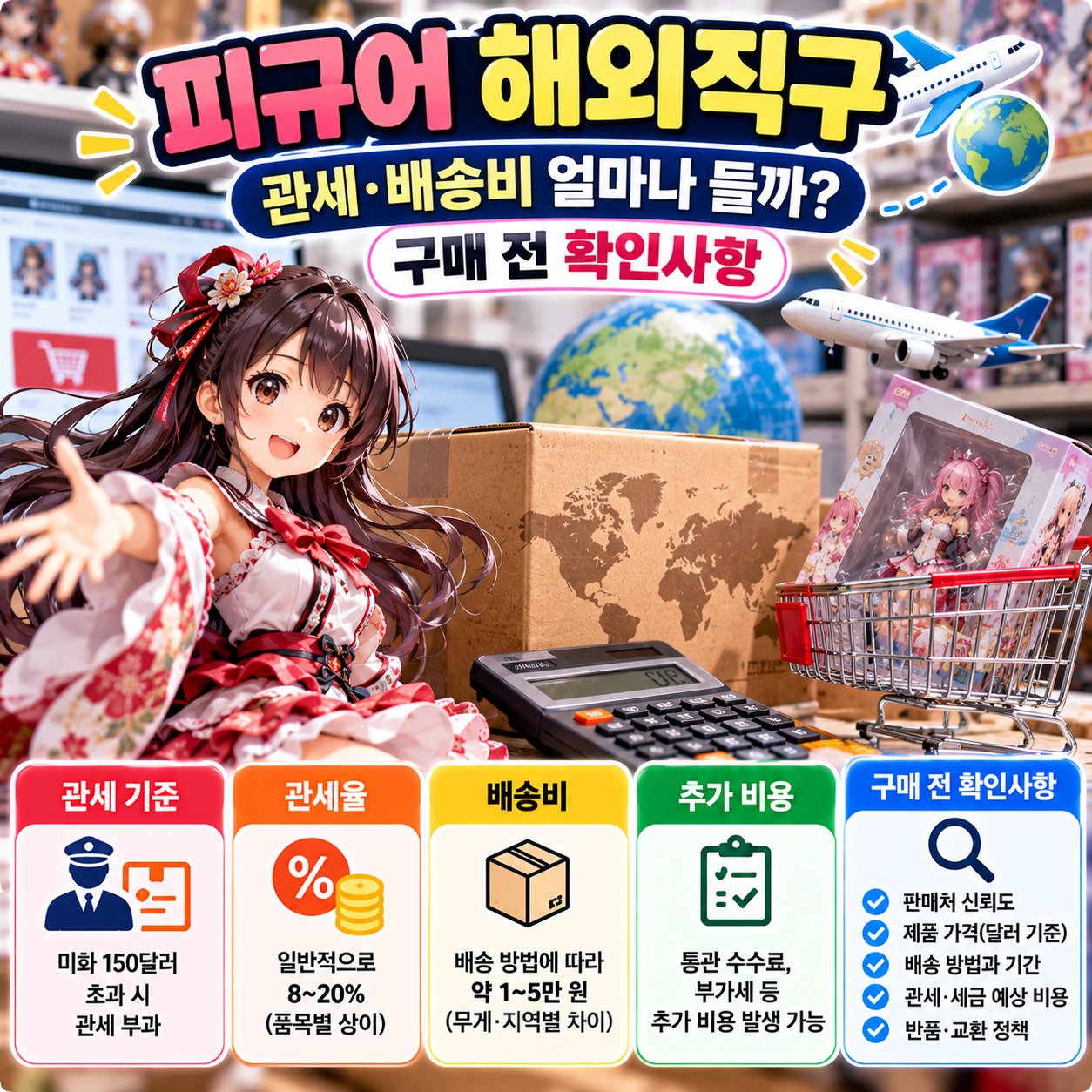 피규어 해외직구 관세&middot;배송비 얼마나 들까?