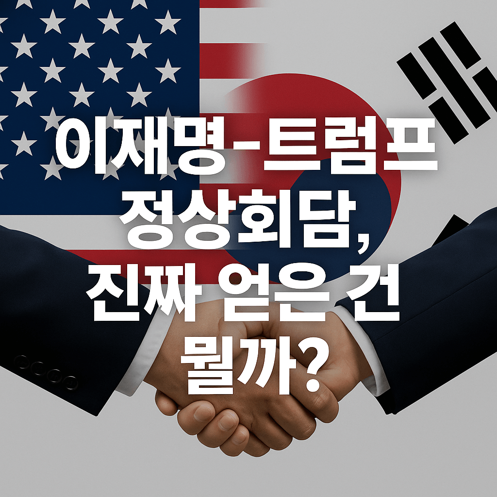 한미 정상회담의 성과는?