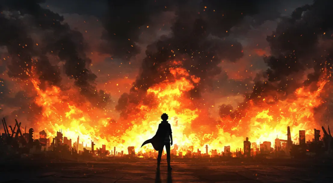 불길에 휩싸이는 꿈