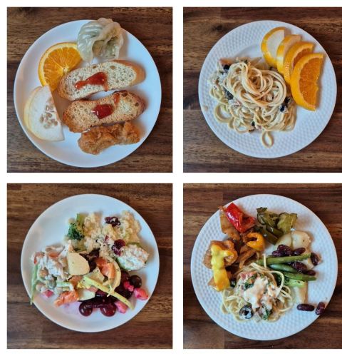 좋아하는 음식들로 잔뜩 담아왔어요