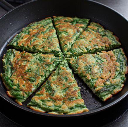 단풍잎 돼지풀 전 요리 레시피