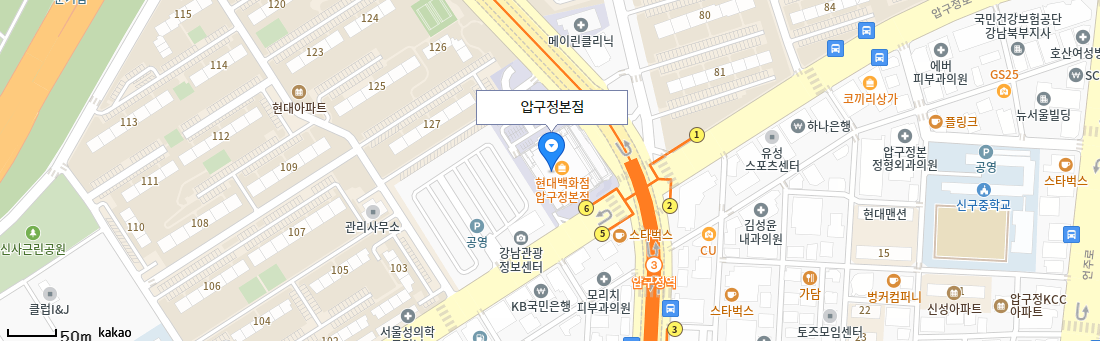 현대백화점 무역센터점 위치