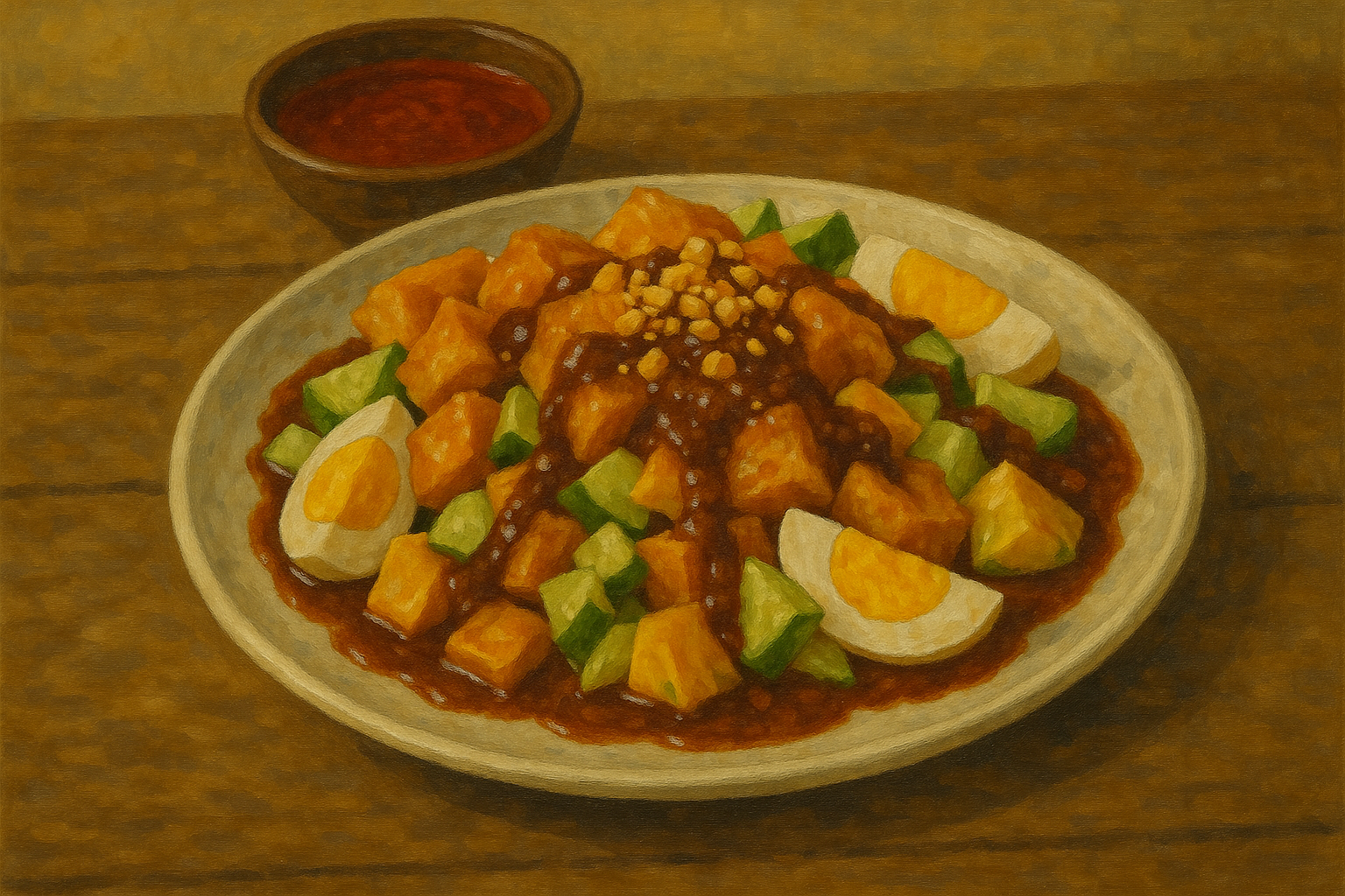 말라카 전통 음식 찹췌 사진