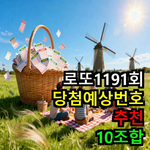 로또 1191회 당첨 예상번호