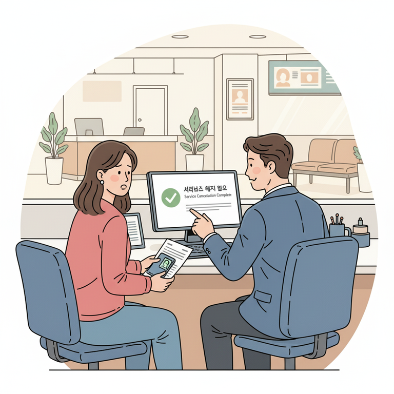 영업점 방문 해지