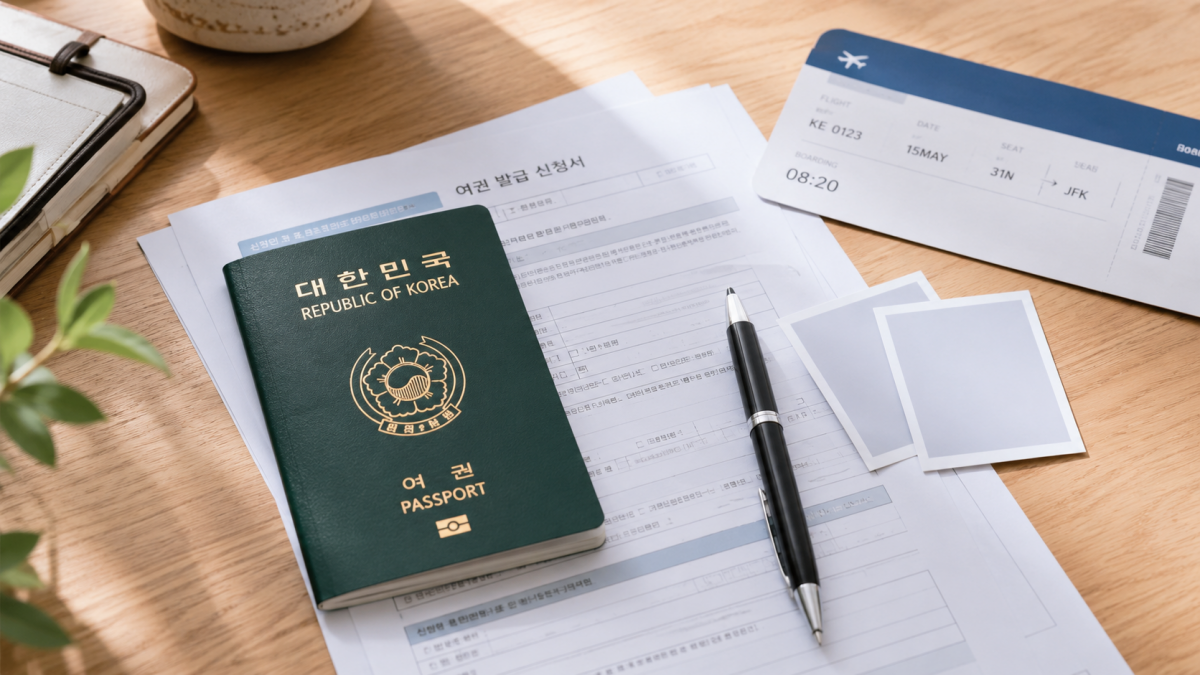 여권 발급 준비물과 신청 서류 예시
