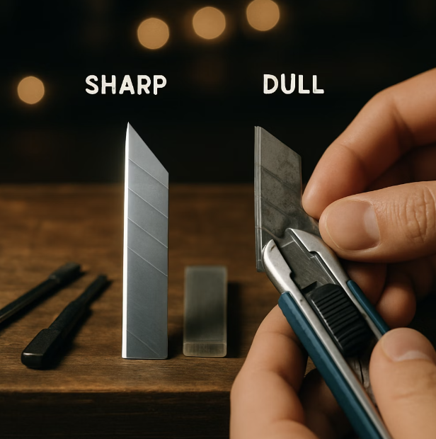 무뎌진 칼날 방치, 안전을 위협하는 주범