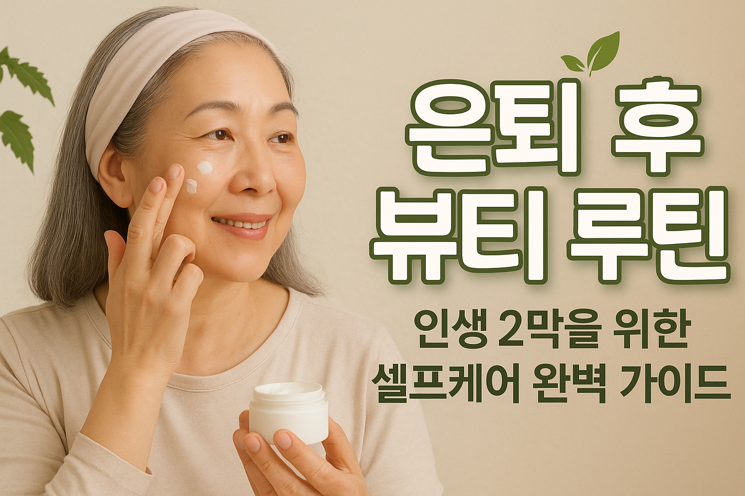 은퇴 후 뷰티 루틴