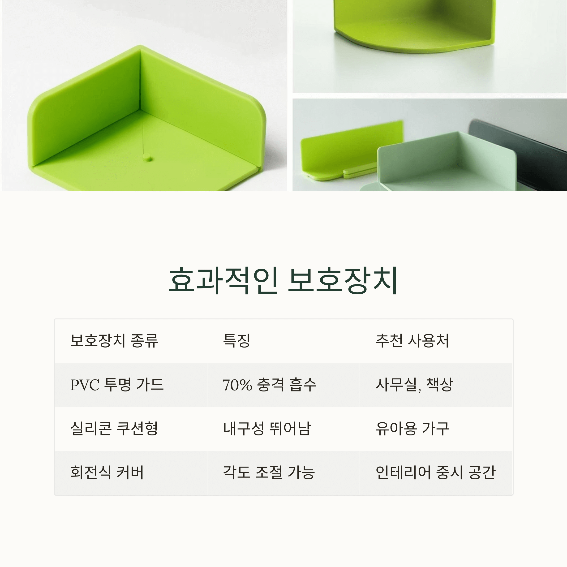 책상 모서리 부딪힘 예방법