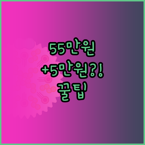 기초생활수급자 지원금 55만원부터 6..
