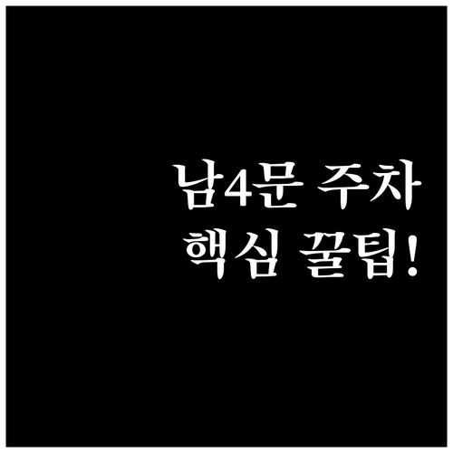 올림픽공원 남4문 주차장 이용 안내 ..