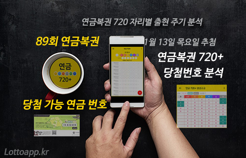 89회 연금복권 720 당첨번호 예측 분석