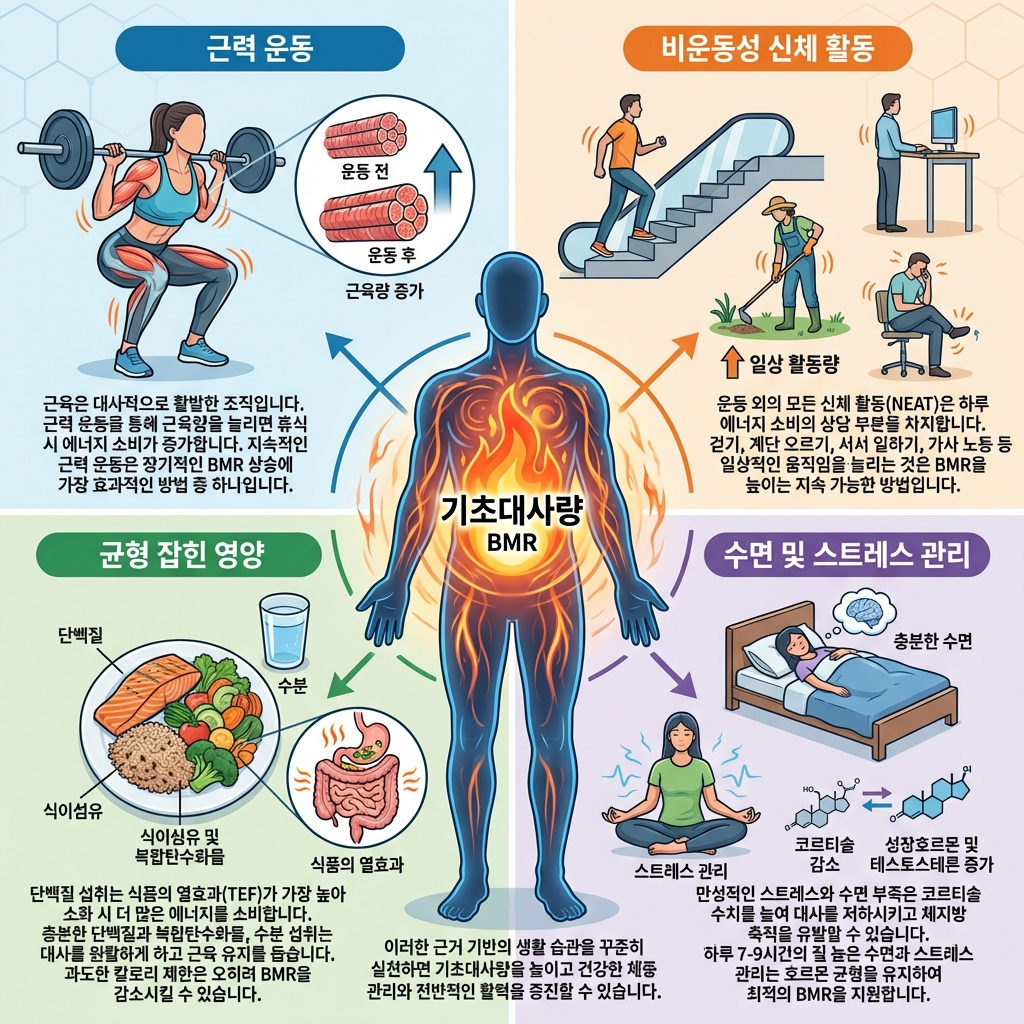 기초대사량 높이는 법, 근육 늘리고 살 안 찌는 체질 만드는 생활 습관