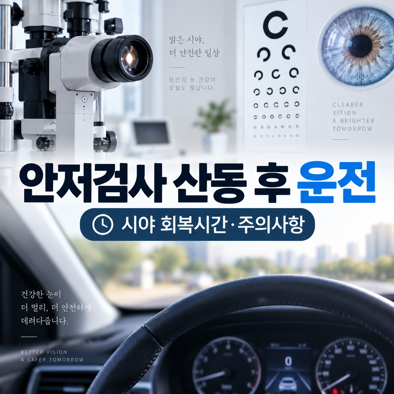 안저검사 산동 후 운전