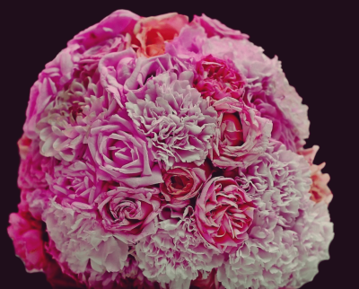 핑크색-결혼식-부케꽃