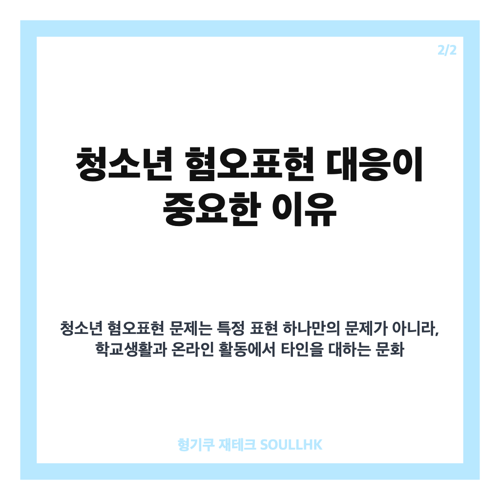 손솔 국회의원 청소년 혐오표현 대응 토론회 핵심 내용 정리 카드뉴스 3