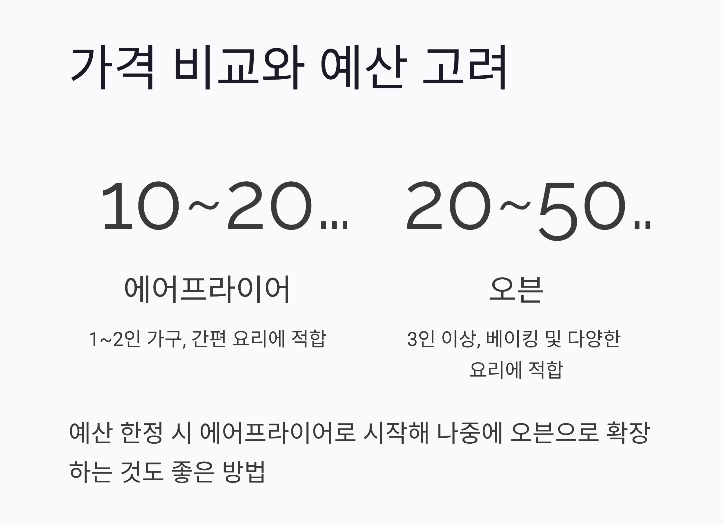 오븐 vs 에어프라이어, 어떤 게 더 나을까? 요리 초보자를 위한 선택 가이드