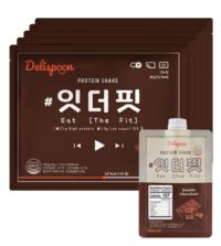 델리스푼 단백질 쉐이크 잇더핏 5주플랜 (더블초코맛 35개입), 280g, 5개