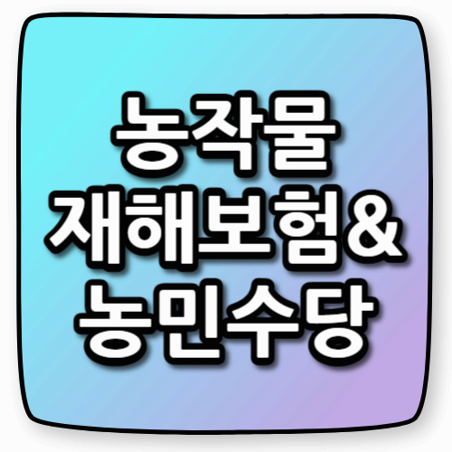 농업인 필수 정책! 농작물 재해보험과 농민수당 완전 정복