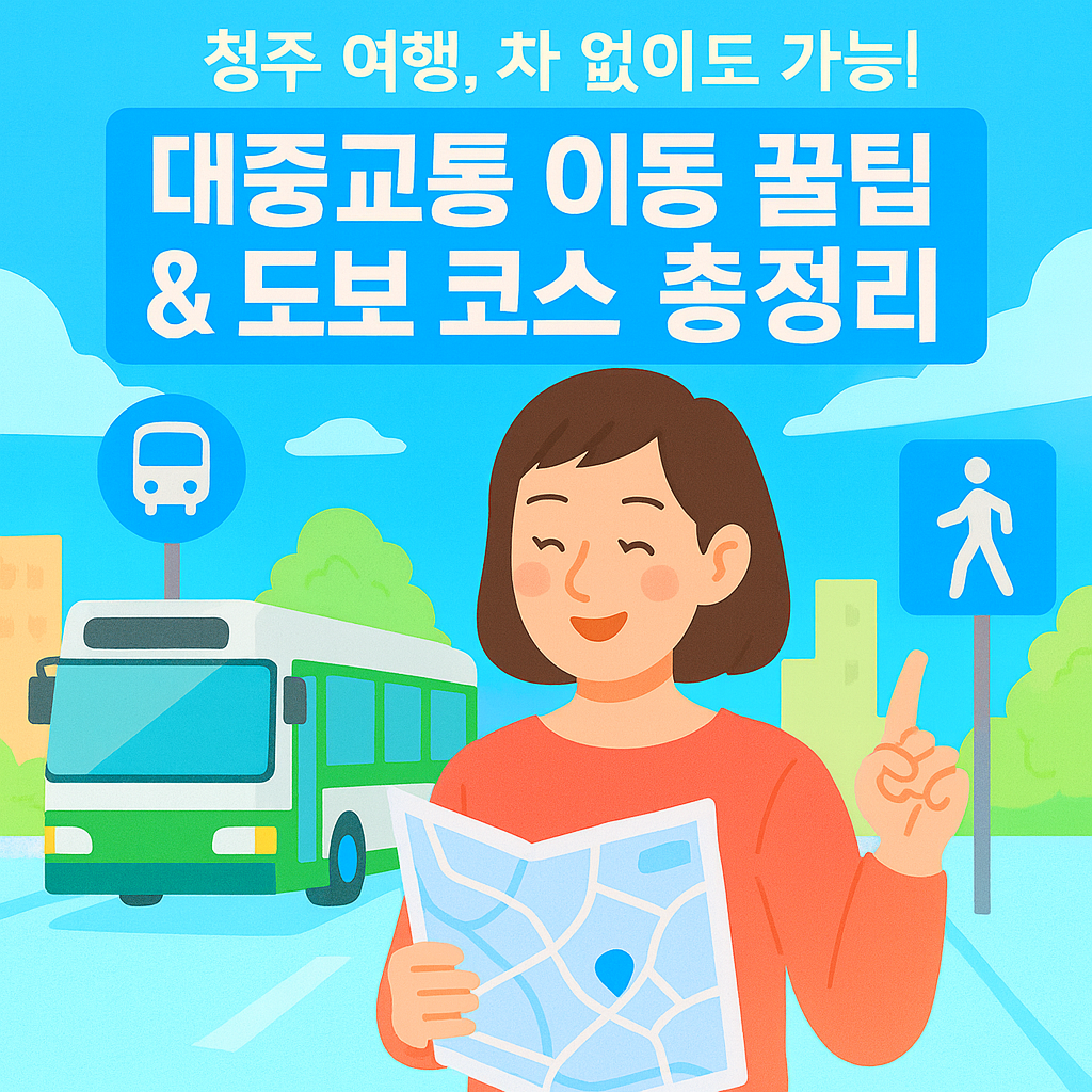 청주 여행, 차 없이도 가능! 대중교통 이동 꿀팁 & 도보 코스 총정리