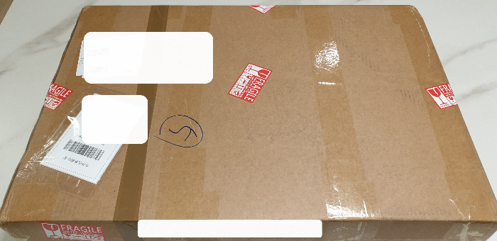 주뮨 액정판낼 도착사진