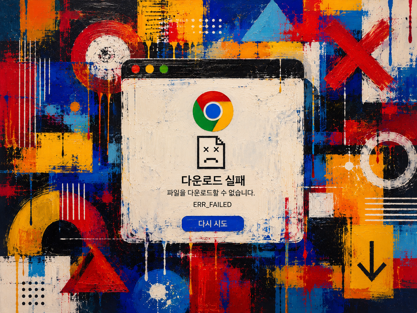 크롬 다운로드오류