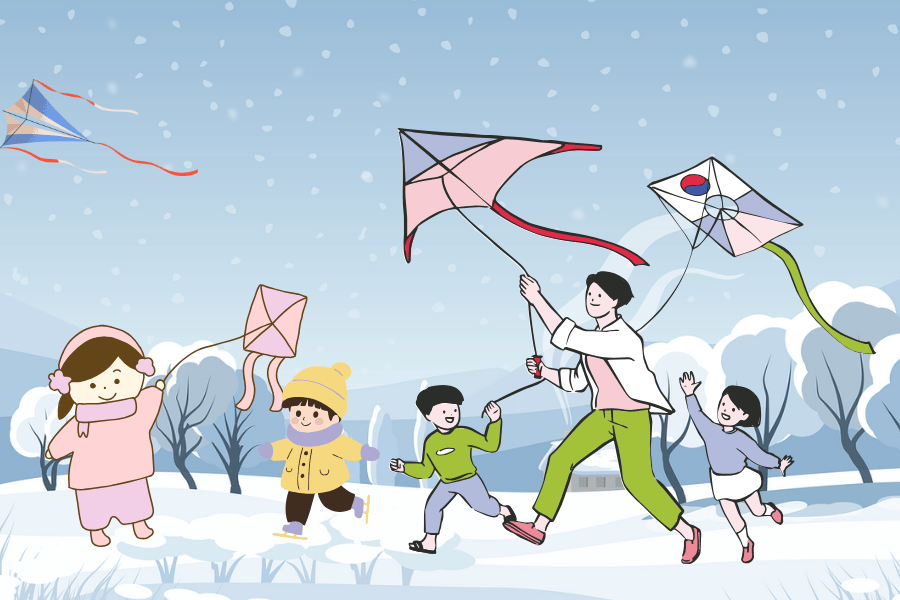 전통놀이 연날리기