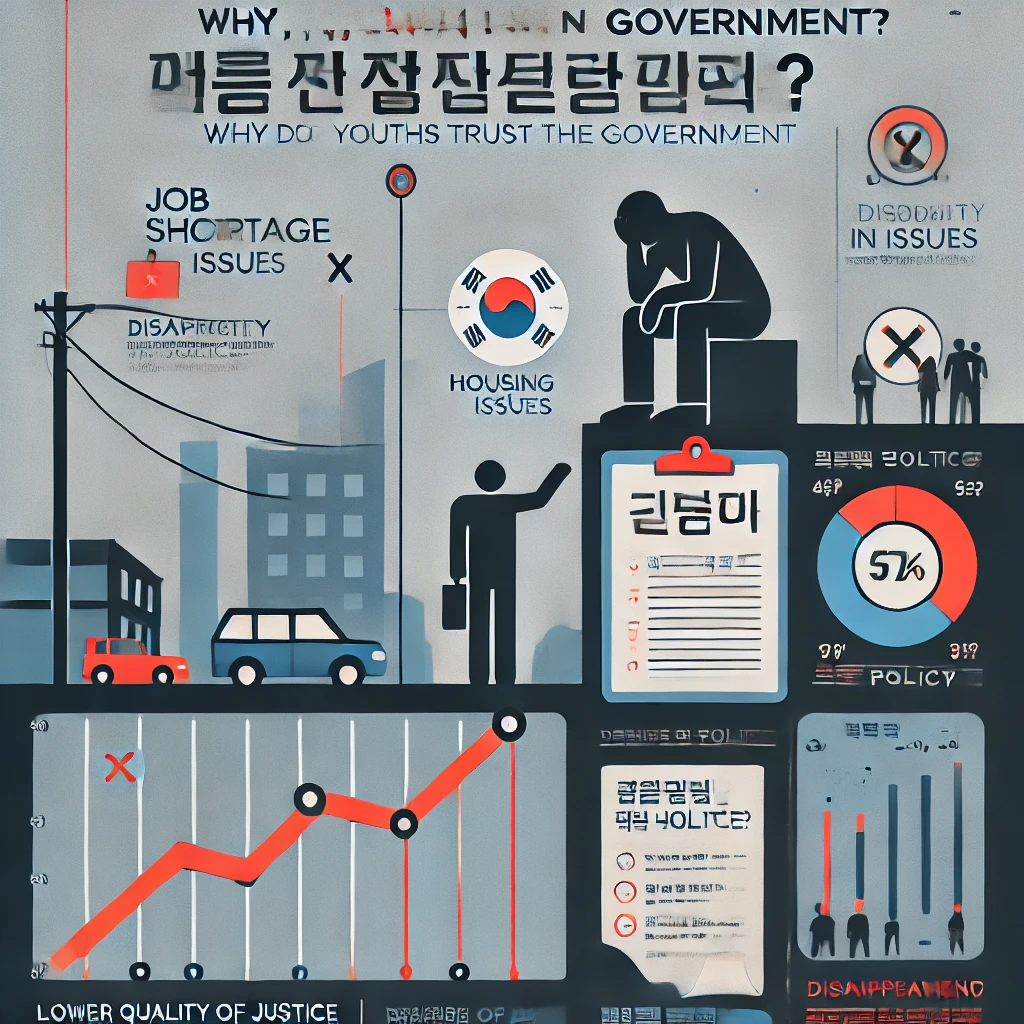 청년의 정부불신에 대한 포스터 이미지
