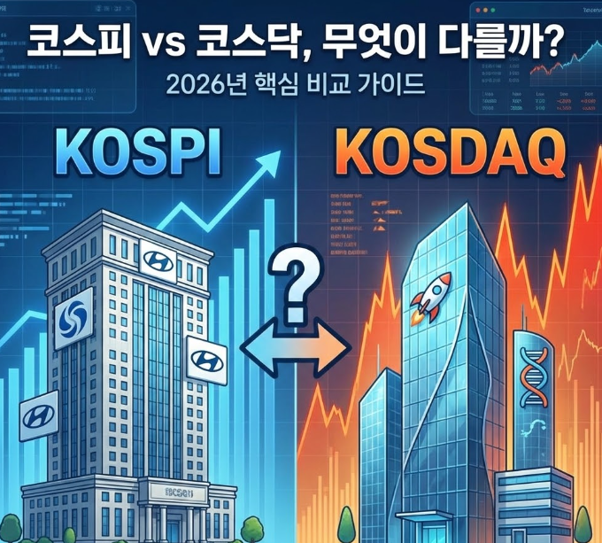 코스피와 코스닥의 차이점 알아보기