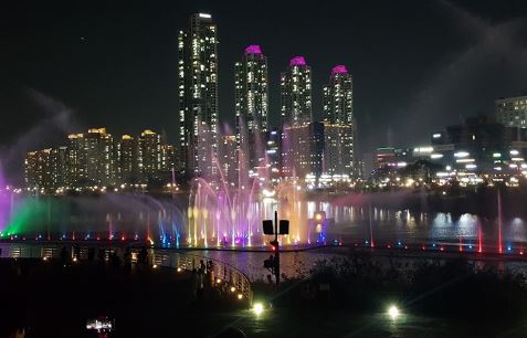 청라호수공원-음악분수