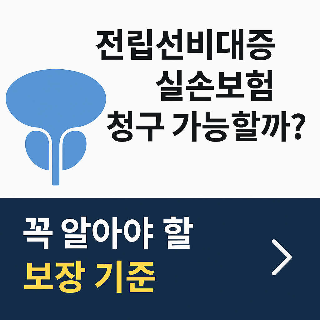 전립선비대증 실손보험 청구