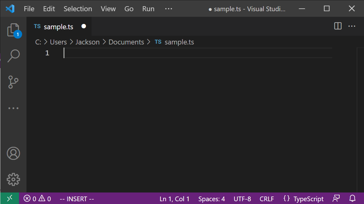 vim-하단-상태막대에-insert-라고-표시
