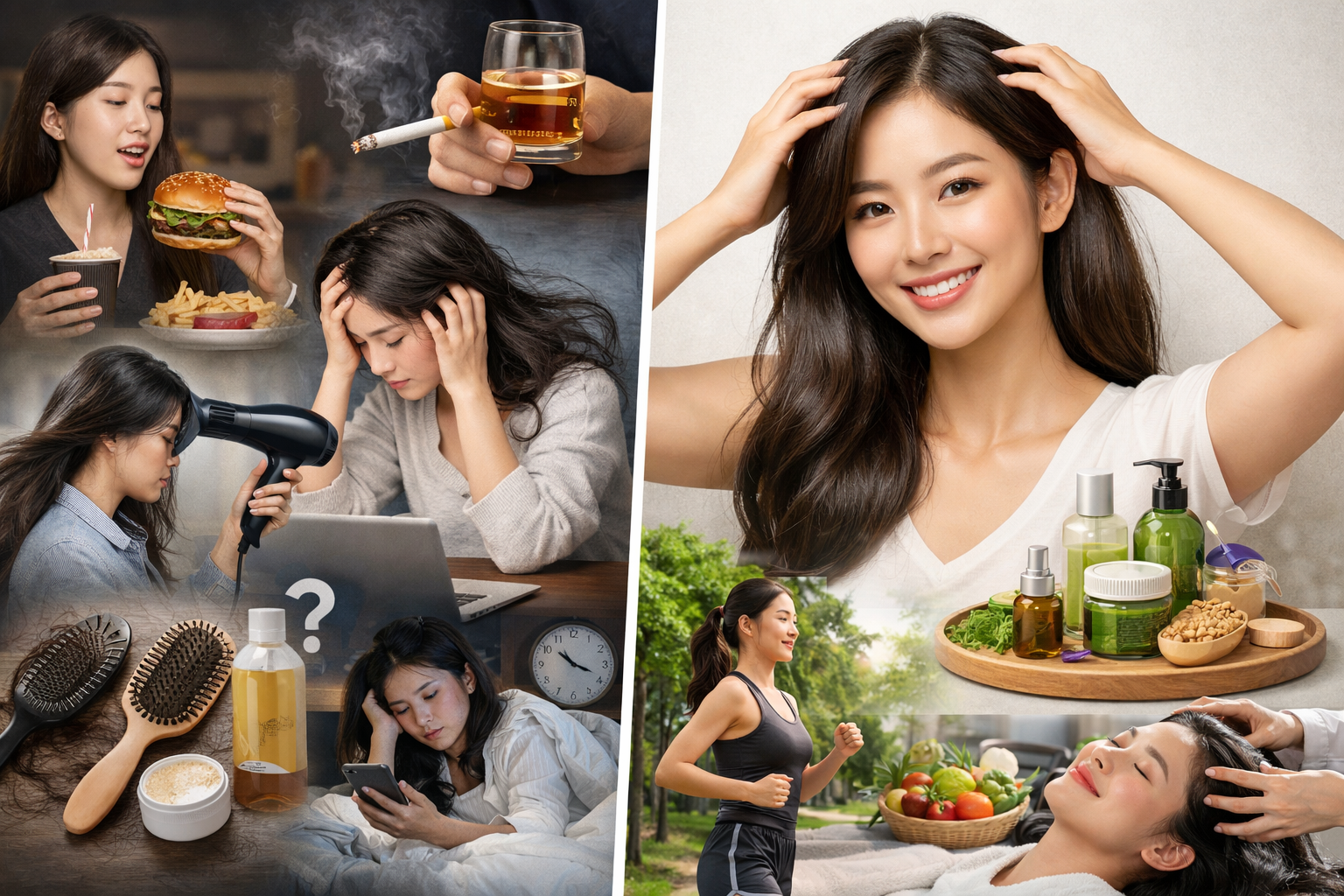 탈모를 빠르게 악화시키는 생활습관