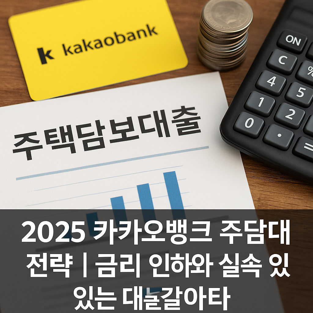 2025 카카오뱅크 주담대 전략 ❘ 금리 인하와 실속 있는 대출 갈아타기