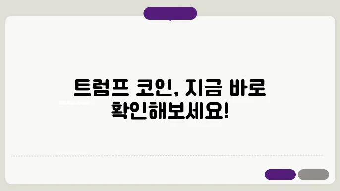 트럼프 코인 거래방법, 솔라나 체인으로 출시된 밈코인