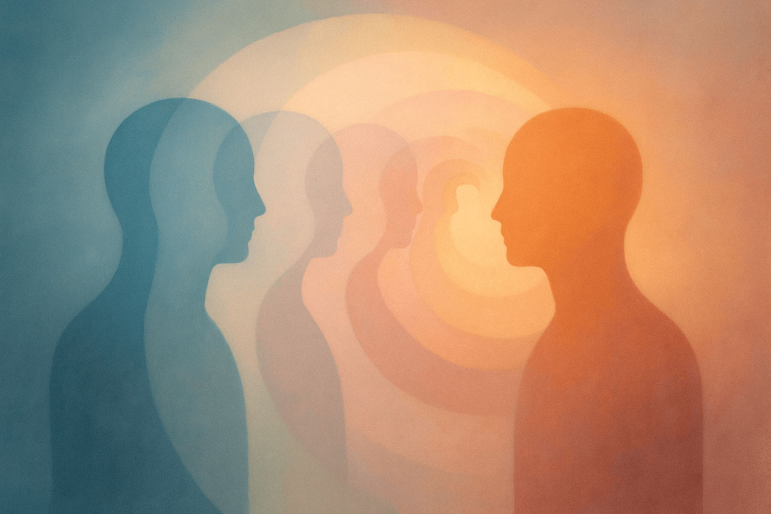 차이와 반복을 시각적으로 표현한 추상적인 나선형 이미지