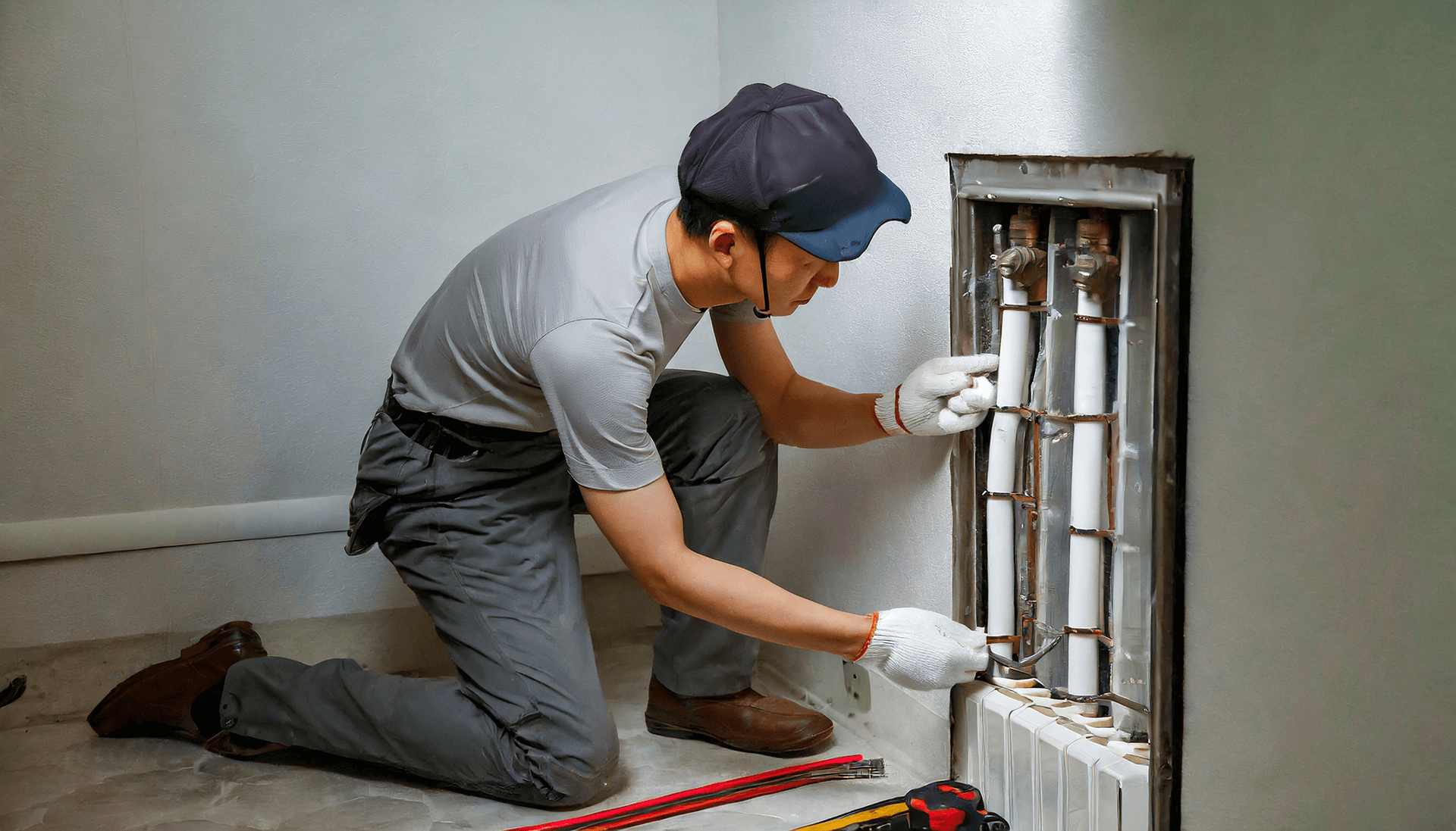 주거급여 신청 자격 난방 공사 하는 인부