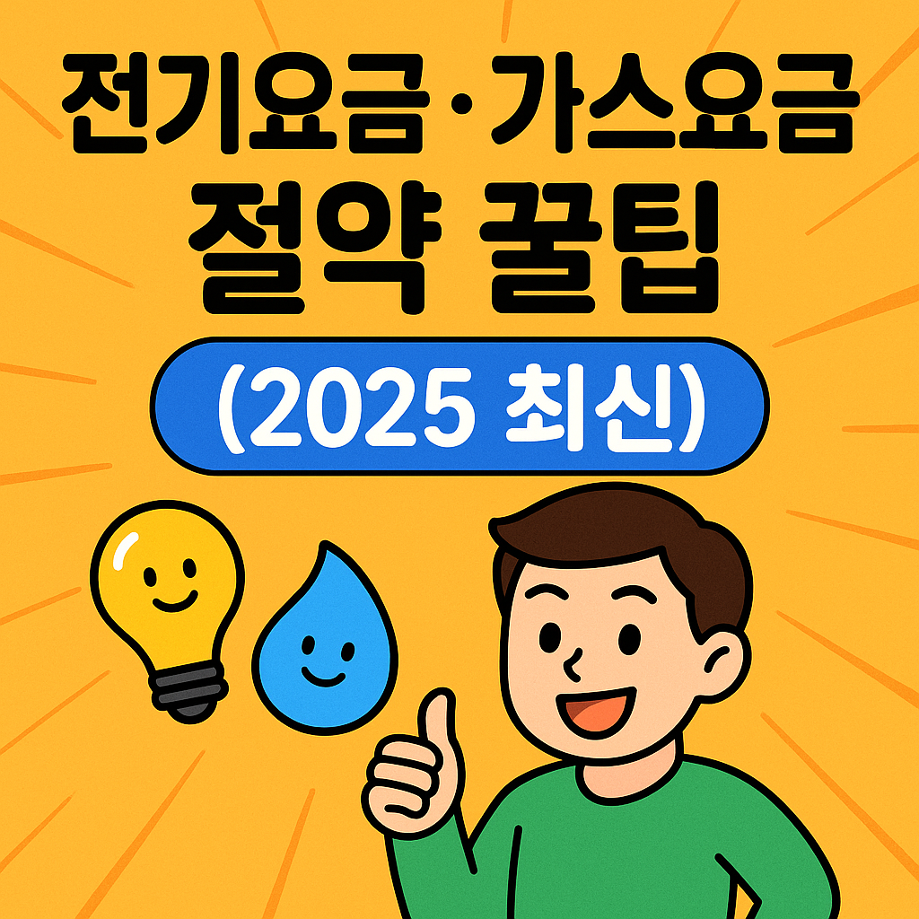 전기요금&middot;가스요금 절약 꿀팁 (2025 최신)